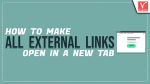How to make all external links open in a new tab