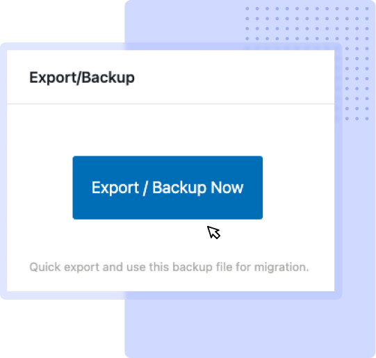 WordPress Backup and Migration Homepage