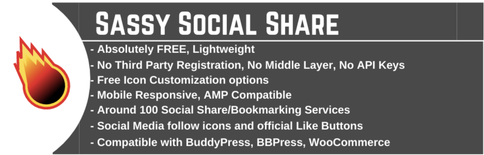 Sassy Social Share Homepage