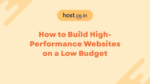 Build High Performance Websites